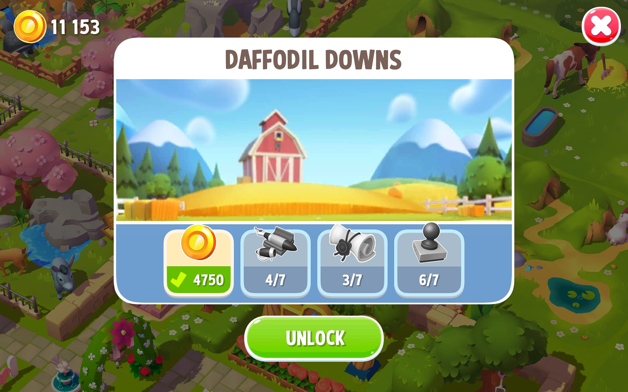 Plot expansion unlock dialog